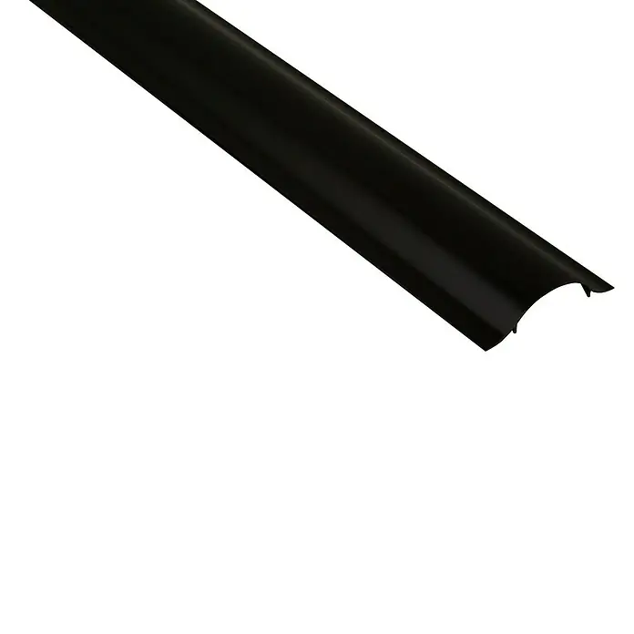 LCD-Kabelkanal - 100 cm, Schwarz - Aufnahme einer Kabelkanalabdeckung aus schwarzem Kunststoff, ideal zum Abdecken und Schützen von Kabeln zu Hause oder im Büro.