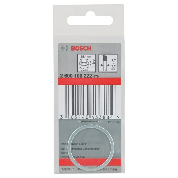 Bosch Reduzierring (Durchmesser: 30 mm, Bohrung: 25,4 mm, Stärke: 1,5 mm)
