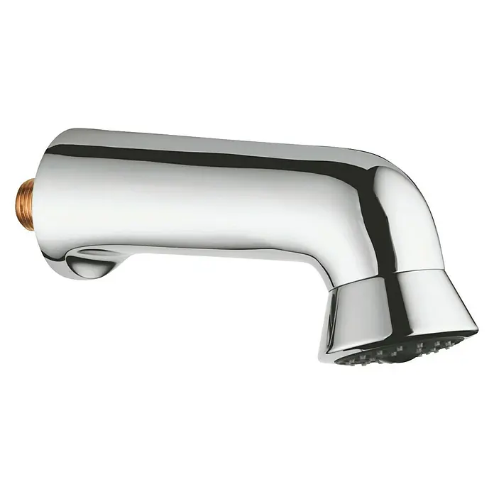 Grohe Kopfbrause Relexa Plus - Anzahl Funktionen: 1 Stk., 12 l/min, Chrom - Glänzender Chrom-Badewannenarmatur-Auslauf mit prägnantem Design, ideal für moderne Badezimmer.