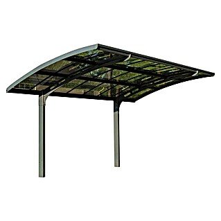 Palram – Canopia Carport Arizona Breeze 5000 (Außenmaß inkl. Dachüberstand (B x T): 289 x 495 cm, Einzelcarport, Grau)