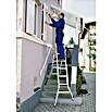 Sprossen-Gelenk-Teleskopleiter (Arbeitshöhe: 5 m, 4 x 4 Sprossen, Treppenfunktion, Aluminium)