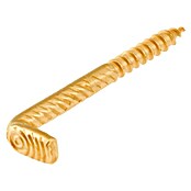 Stabilit Escarpia roscada (Ø x L: 5,2 x 65 mm, 4 ud., Rosca de madera, Baño de latón, Recto)