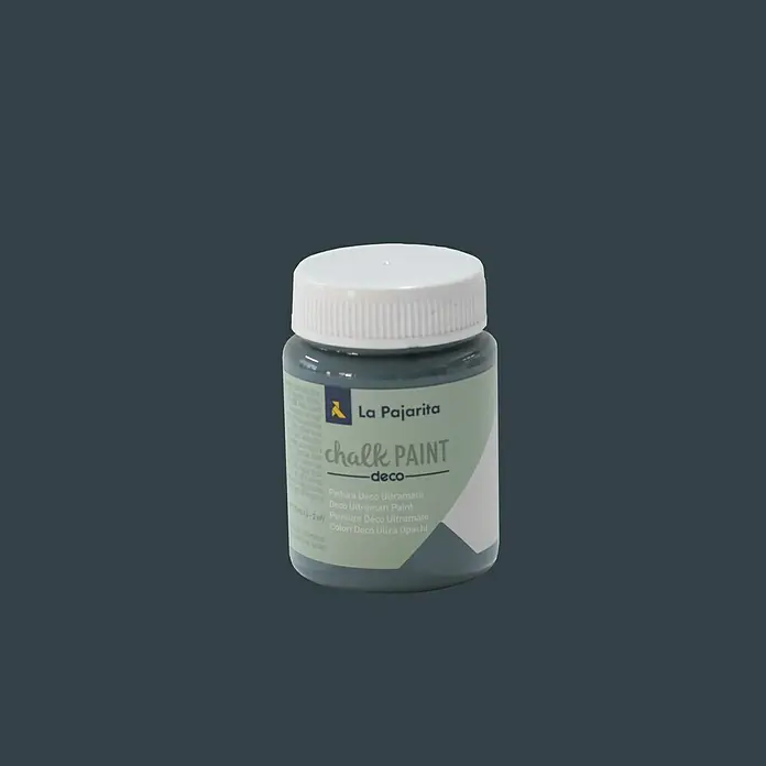 La Pajarita Pintura de tiza Chalk Paint - Midnight blue, 75 ml, Mate - Un bote de La Pajarita Chalk Paint Deco, una pintura de tiza de alta calidad para diversos proyectos de decoración.