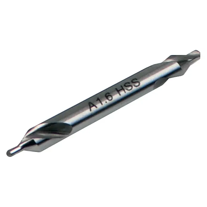 Rotwerk Zentrierbohrer - Durchmesser: 1,6 mm - Ein A1.6 HSS Zentrierbohrer aus Schnellarbeitsstahl, ideal zum präzisen Anbohren von Werkstücken.