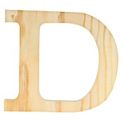 Artemio Letra de madera (Motivo: D, L x An x Al: 11,5 x 1 x 11,5 cm, Madera)