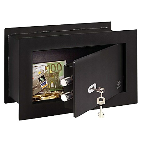Burg-Wächter Caja fuerte empotrable PW1S (148 x 260 x 180 mm, Candado de alta seguridad de doble paleta)