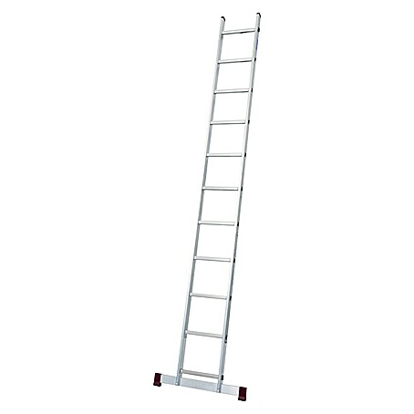 Krause Corda Anlegeleiter (Anzahl Tritte: 11 Stk., Arbeitshöhe: 4,05 m, Aluminium)