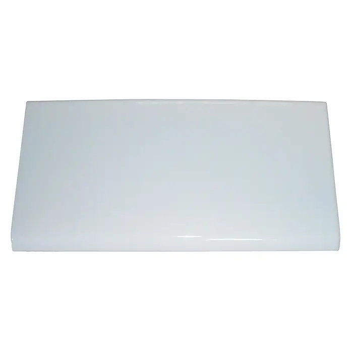 Alféizar de ventana Vierteaguas - 14 x 28 cm, Blanco - Una baldosa cerámica rectangular blanca brillante. Ideal para baños modernos, duradera y resistente al agua.