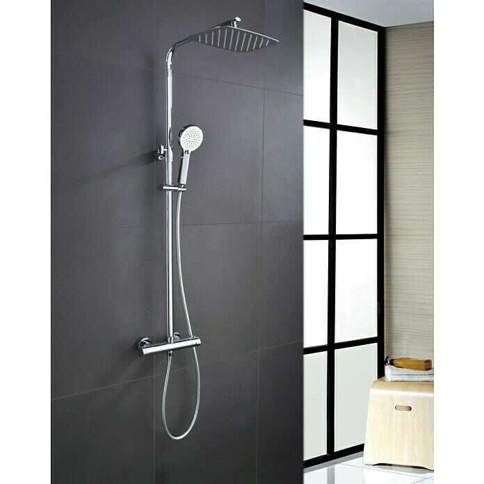 Imex Combinado de ducha Praga (Altura regulable: 85 - 138 cm, Número de funciones: 3, Cromado)