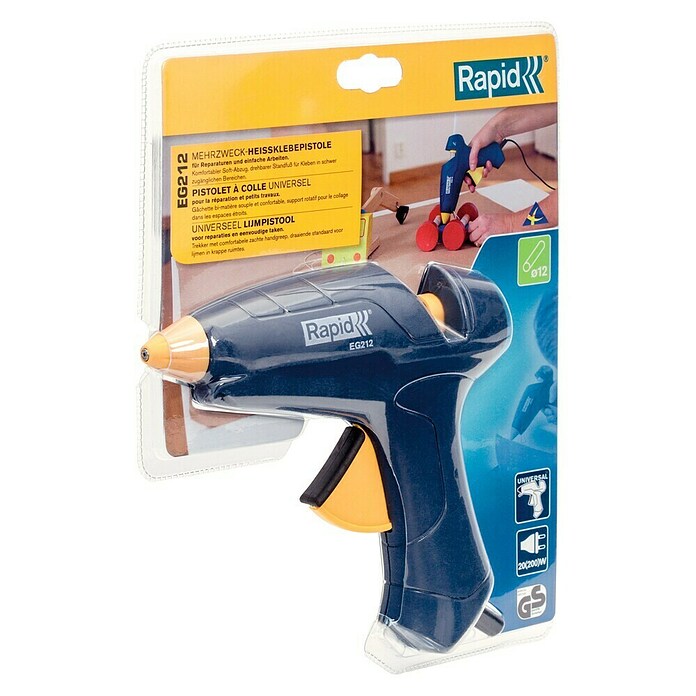 Rapid Pistola termoencoladora EG212 (Diámetro cartucho de cola: 12 mm, 20 W)