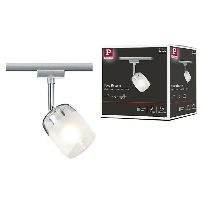 Paulmann URail Spot Blossom (1-flammig, Transparent/Satin, 10 W, Fassung: G9)