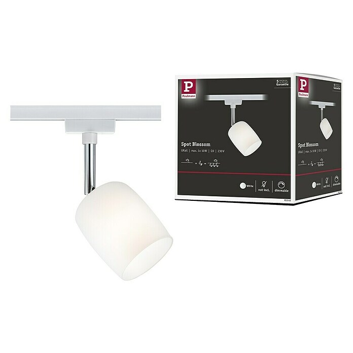 Paulmann URail LED-Spot Blossom (10 W, Weiß/Satin, G9, 1 Stk.) | BAUHAUS