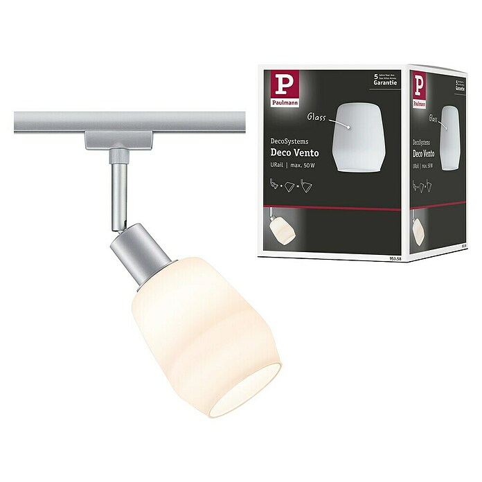 Paulmann DecoSystems Lampenschirm Vento (Durchmesser: 8 cm, Satin, Glas, Rund)