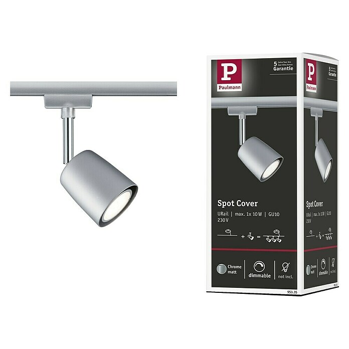 Paulmann URail Foco para riel (1 luz, Casquillo: GU10)