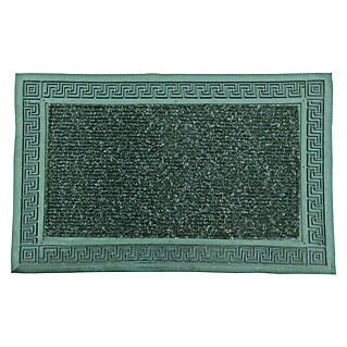 Felpudo Limpia barro (Verde, 63 x 40 cm, Caucho y moqueta)