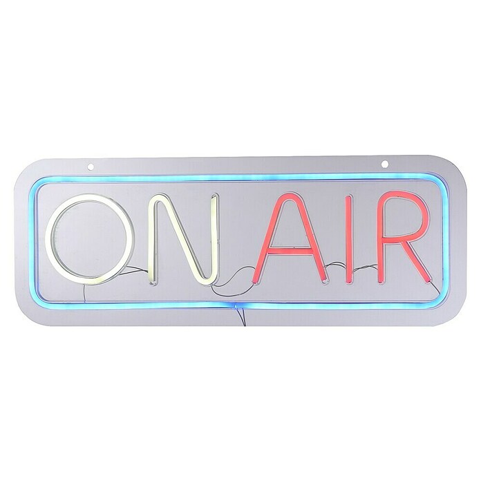 Just Light Led-decoratielamp On Air Wandlamp NEON (l x b x h: 8,5 x 29,5 x 24 cm, Werkt op batterijen) | BAUHAUS