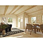 Palmako Caseta de madera para exterior (4,46 x 5,64 m, Espesor de pared: 44 mm)