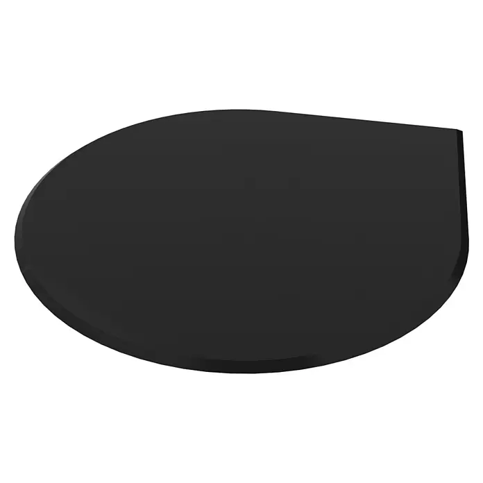 Valo Glasbodenplatte - 110 x 110 cm - Dunkelgraue 3D-Sprechblasenform.