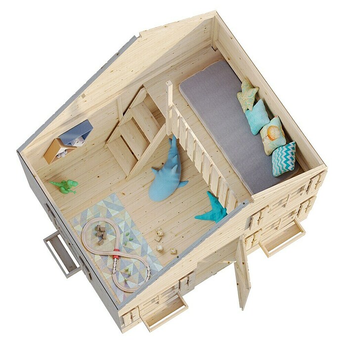 Palmako Caseta infantil (180 x 220 x 228 cm, Natural)