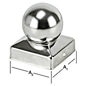 Afdekkap (Zilver, Roestvrij staal) | BAUHAUS