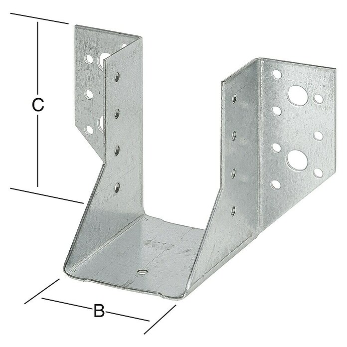 Plankdrager (b x h: 76 x 152 mm, Zilver) | BAUHAUS