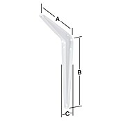 KONSOLSTUETZEN      100X125 WEISS        STABILIT