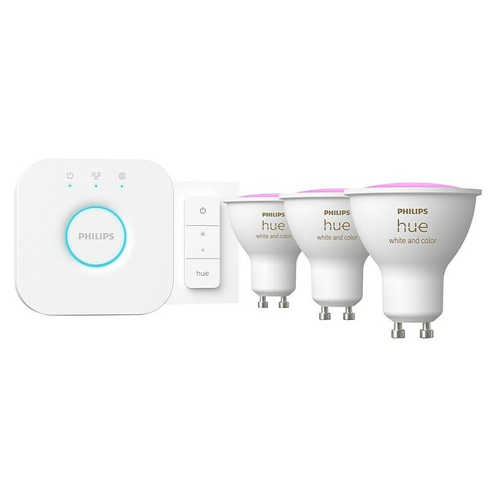 Philips Hue LED-Leuchtmittel Starter Kit (4,2 W, 400 lm, Dimmbar) | BAUHAUS