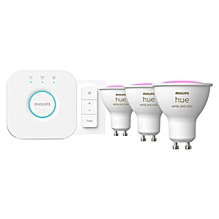 Philips Hue LED-Leuchtmittel Starter Kit (4,2 W, 400 lm, Dimmbar)