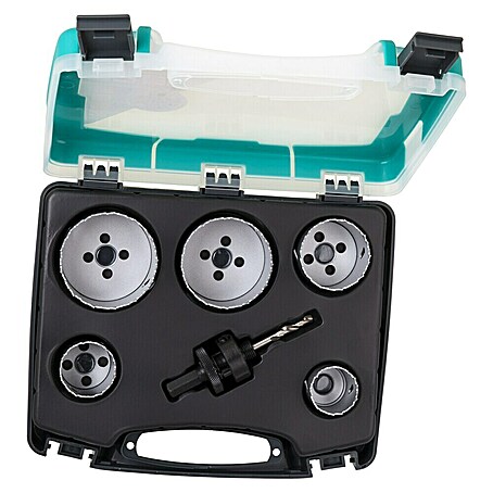 Wolfcraft Lochsägen-Set Elektro und Sanitär (6 -tlg., Passend für: Sanitär- und Elektroinstallationen)