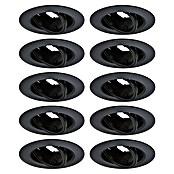 Paulmann Einbauleuchte (10 W, 9 cm, Schwarz, 10 Stk., Schwenkbar) | BAUHAUS