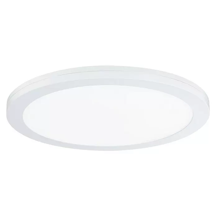 Paulmann Downlight empotrable LED redondo Cover It 2en1 - 24 W, Ø x Al: 33 x 1,9 cm, Blanco, Blanco neutro - Lámpara de techo LED ovalada blanca de superficie.
