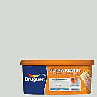 Bruguer Ultra Resist Pintura para paredes (Gris neutro, 4 l, Mate)