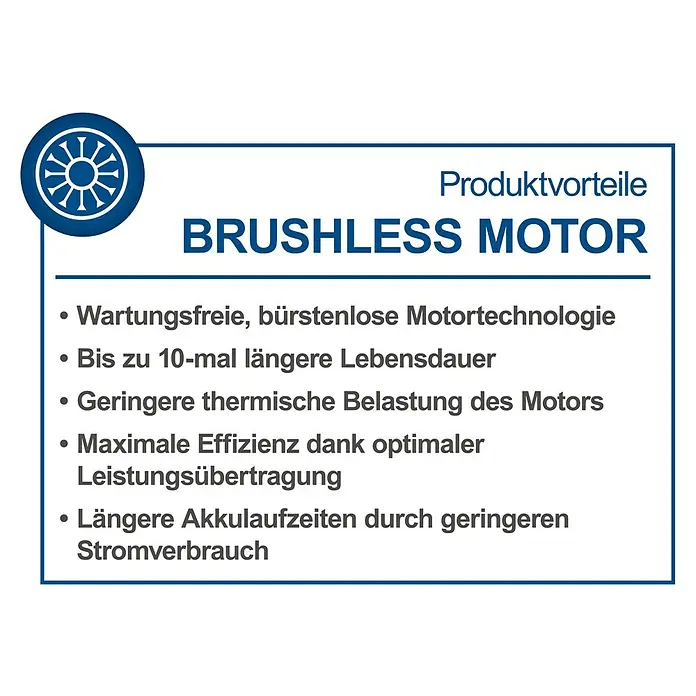 Scheppach IXES 20V Akku-Schlagbohrschrauber BC-CD60-X - 20 V, Ohne Akku, 60 Nm - Produktvorteile eines bürstenlosen Motors: Wartungsfrei, längere Lebensdauer, geringere thermische Belastung, optimale Effizienz & längere Akkulaufzeiten.