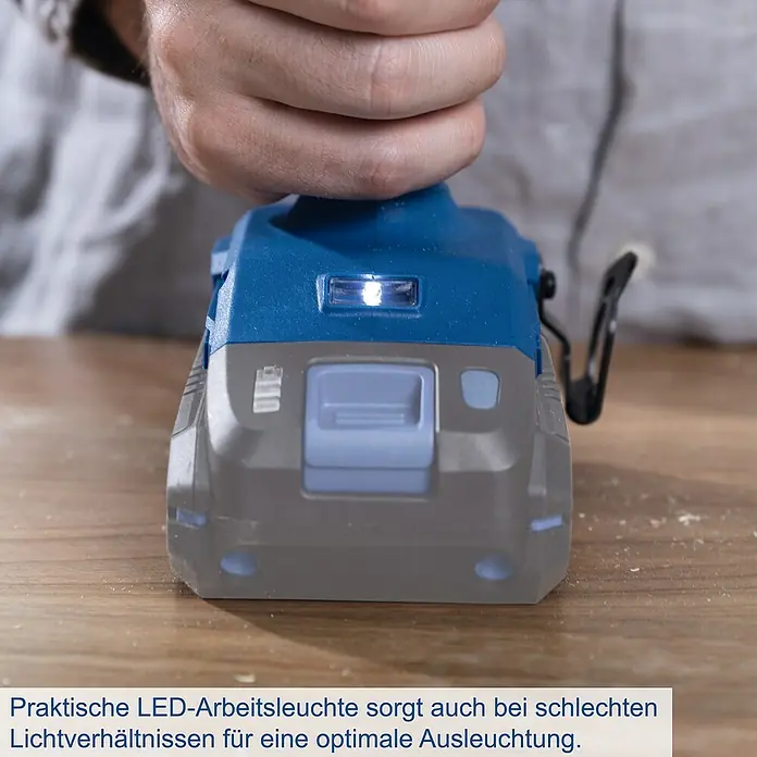 Scheppach IXES 20V Akku-Bohrschrauber BC-DD60-X - 20 V, Ohne Akku, 60 Nm - Praktische LED-Arbeitsleuchte für optimale Ausleuchtung, auch bei schlechten Lichtverhältnissen. Ideal für Werkstatt und Baustelle.