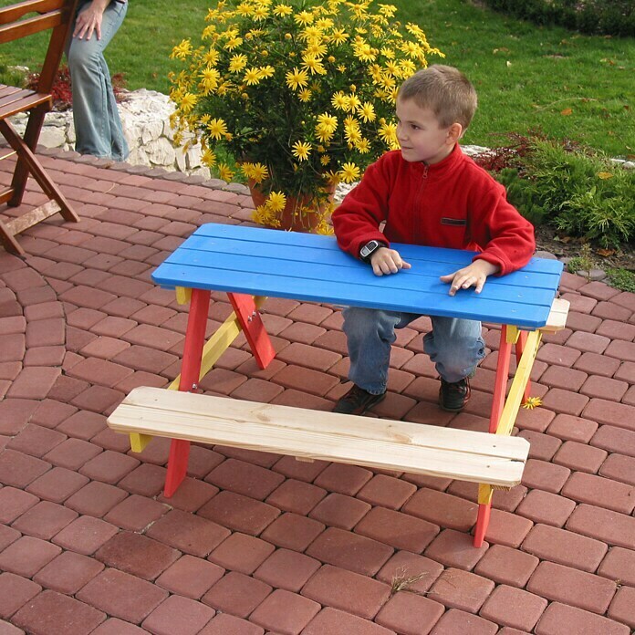 Dobar Kinder-Picknicktisch (90 x 85 x 45 cm, Geeignet für: Bis zu 4 Kinder)