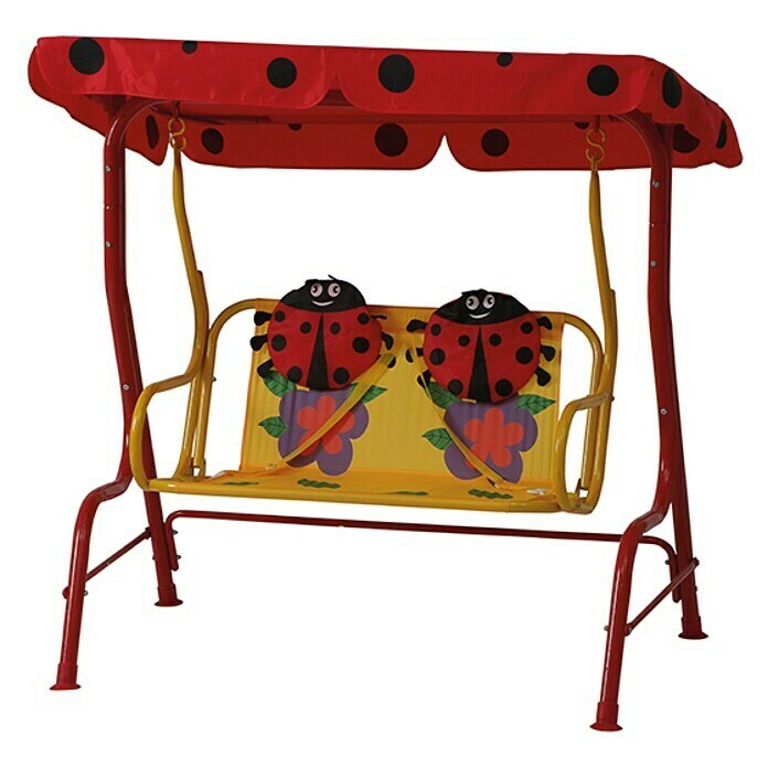 Siena Garden Marie Hollywoodschaukel für Kinder180 x 78 x 110 cm, Polyester, Rot Unknown