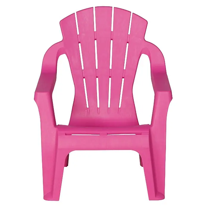Progarden Kinder-Stapelstuhl Mini-Selva - L x B x H: 37 x 39,5 x 44,5 cm, Kunststoff, Rosa - Der rosafarbene Kunststoff-Gartenstuhl ist ideal für entspannte Stunden im Freien. Bequemes Design für Garten, Terrasse oder Balkon.