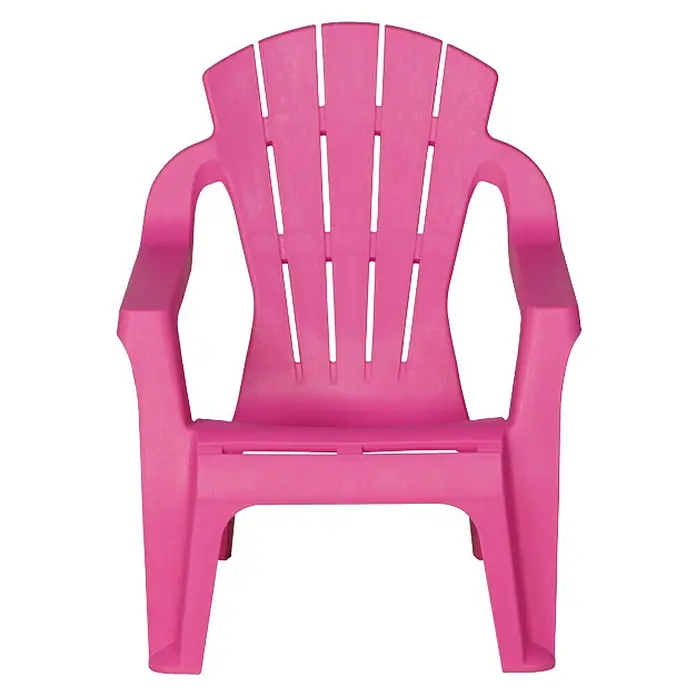 Progarden Kinder-Stapelstuhl Mini-Selva - L x B x H: 37 x 39,5 x 44,5 cm, Kunststoff, Rosa - Der rosafarbene Kunststoff-Gartenstuhl ist ideal für entspannte Stunden im Freien. Bequemes Design für Garten, Terrasse oder Balkon.