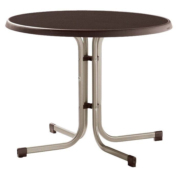 Sieger Balkontisch rund (86 cm, Mocca)