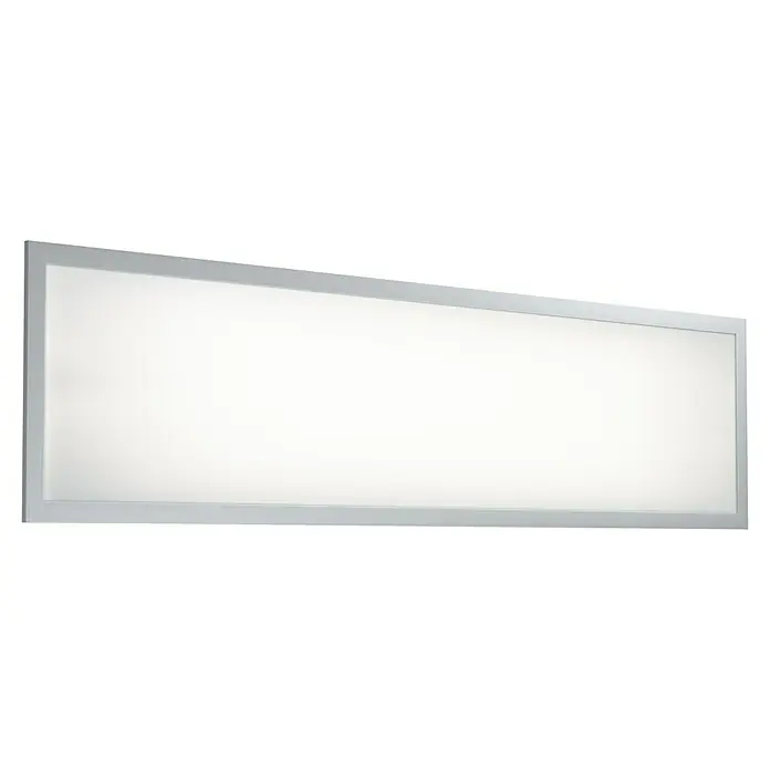 Ledvance LED-Panel Planon Plus - 36 W, 120 x 30 cm, Weiß, Kaltweiß - Rechteckige LED-Flächenleuchte mit silberfarbenem Rahmen. Bietet eine gleichmäßige und helle Ausleuchtung, ideal für Büros oder Wohnräume.
