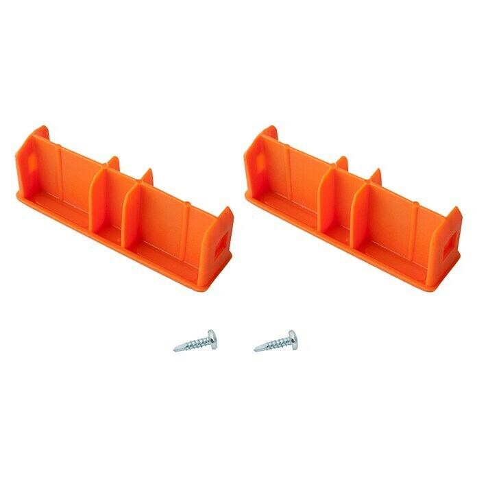 Krause Monto Tapón cabezal Monto (L x An: 97 x 25 mm, 1 par, Naranja)