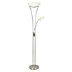 Tween Light Lámpara de suelo LED Ohio (180 cm, 24 W, Níquel mate, Blanco cálido)