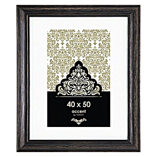 Accent Holzrahmen Vintage (40 x 50 cm, Schwarz)