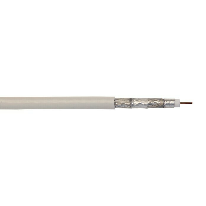 Koaksijalni kabel (25 m, Mjera zaštite: 120 dB, Bijelo)