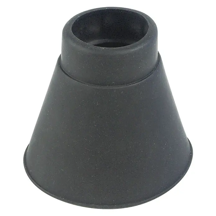 Schwaiger Manschette - Neopren, Durchmesser: 48 mm, Schwarz - Schwarzer Gummi-Fuß für Stuhl- oder Tischbein. Schützt Böden und reduziert Geräusche. Konische Form, robust und langlebig.