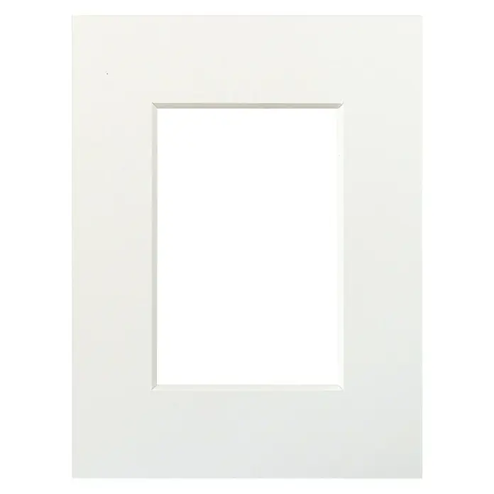 Nielsen Passepartout MSK Natur - Creme, 18 x 24 cm, Bildformat: 10 x 15 cm - Weiße Schranktür mit rechteckigem Ausschnitt, ideal für moderne Küchen und Badezimmer. Zeitloses Design für jeden Raum.