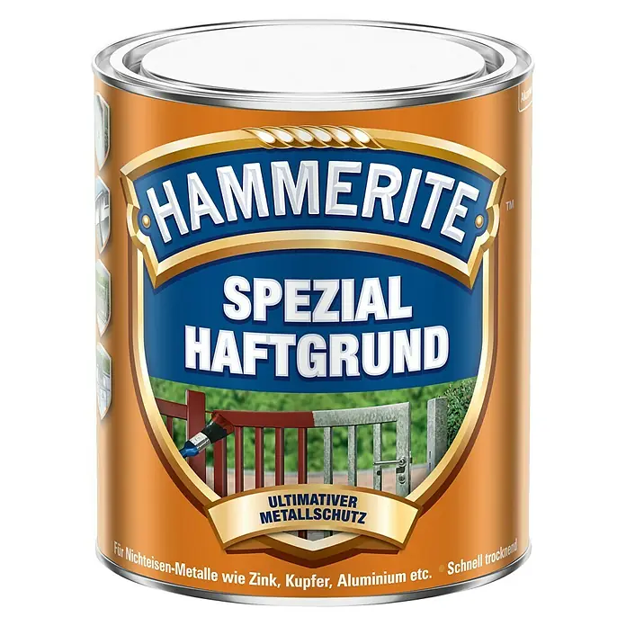 Hammerite Grundierung Spezial Haftgrund - Rot, 750 ml - Eine Dose Hammerite Spezial Haftgrund, ideal für Nichteisen-Metalle wie Zink, Kupfer und Aluminium, für optimalen Metallschutz.