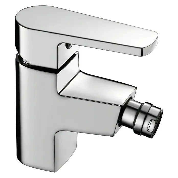 Cosmobath Oshawa Grifo monomando de bidé - Cromo, Brillante - Elegante grifo de bidé moderno con maneta de palanca para un fácil control del agua. El acabado cromado agrega elegancia.