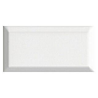 Revestimiento cerámico Metro Tile (10 x 20 cm, Blanco, Brillante)
