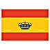 Bandera España con corona 